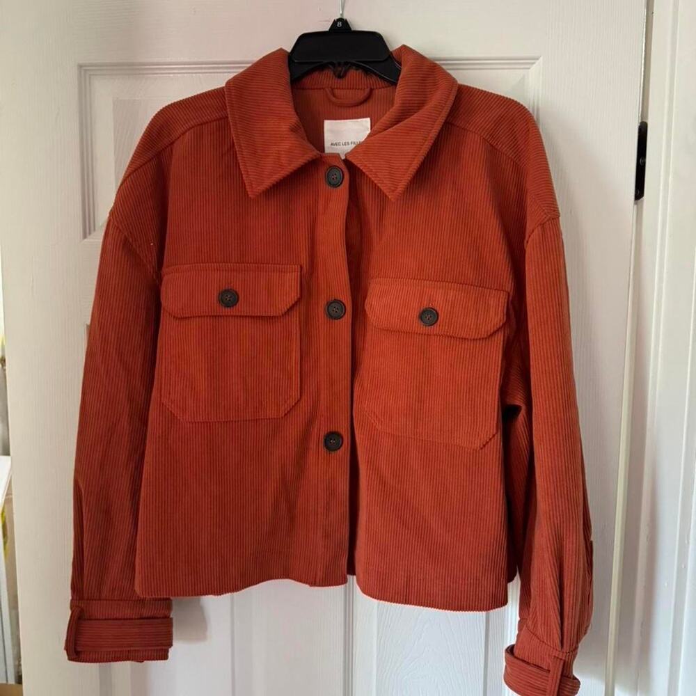 Avec Les Filles burnt orange corduroy jacket- Size Womens Large